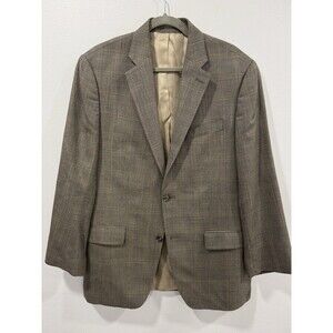 Lauren Ralph Lauren Lord & Taylor Blazer Mens 40R Houndstooth Silk Wool Blend